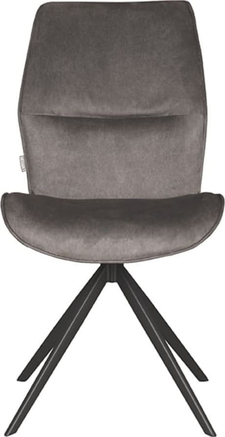 Eetkamerstoel Comfy - Antraciet - Cosmo - Zwart Onderstel - Afbeelding 3