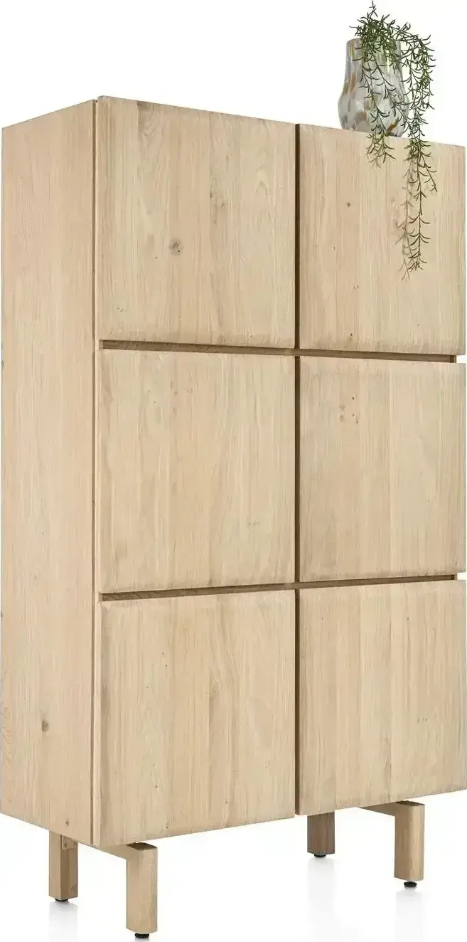 Azulo bergkast 100 cm - 6-deuren (+ 2-laden binnenin)