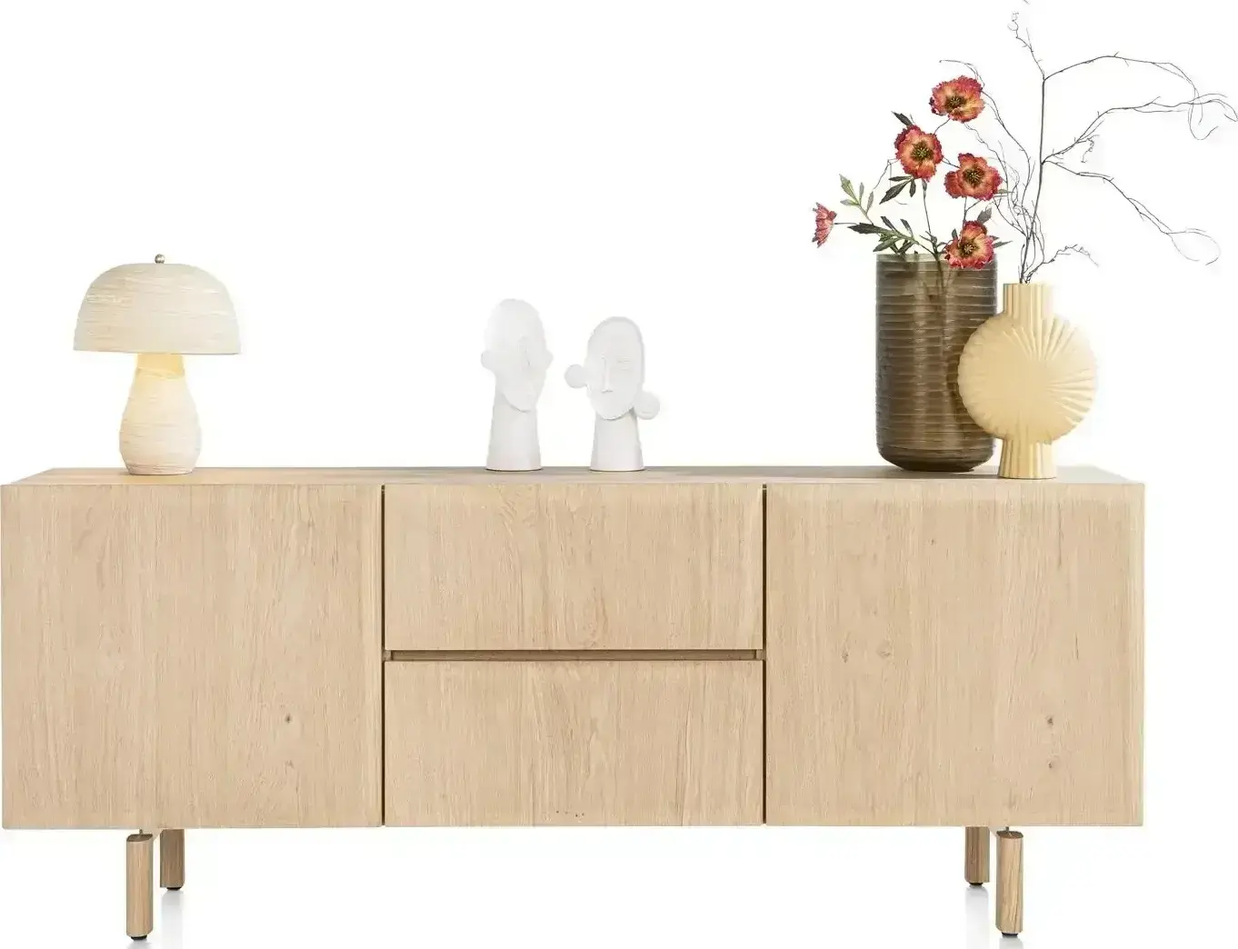 Azulo dressoir 200 cm - 2-deuren + 2-laden