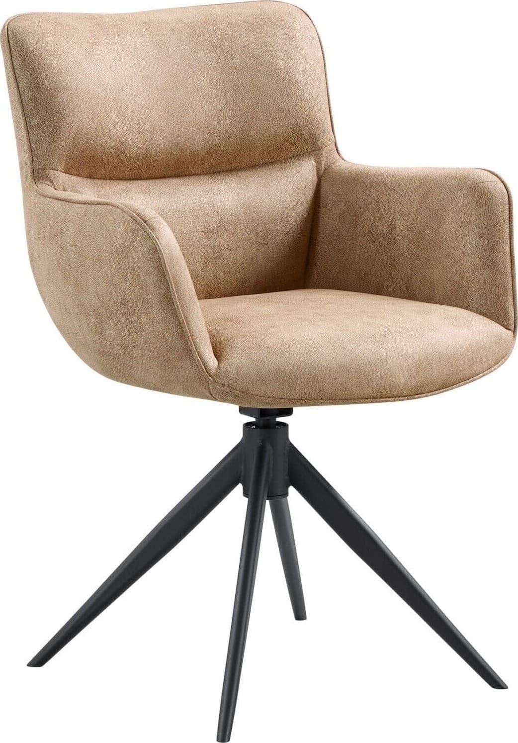 Armstoel Lasanto microvezel taupe Pronto Wonen