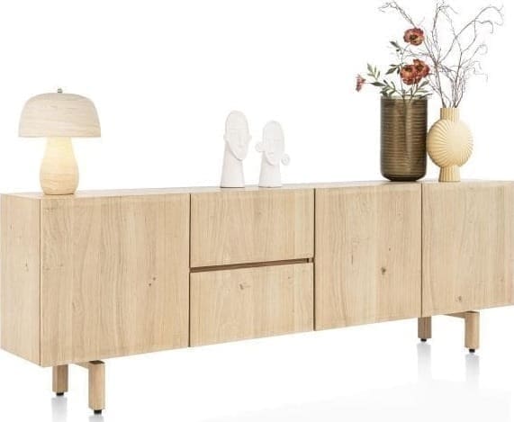Azulo dressoir 240 cm - 3-deuren + 2-laden - Afbeelding 2