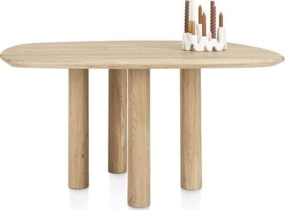 Azulo eetkamertafel 160 x 130 cm - 4-poten - Afbeelding 2