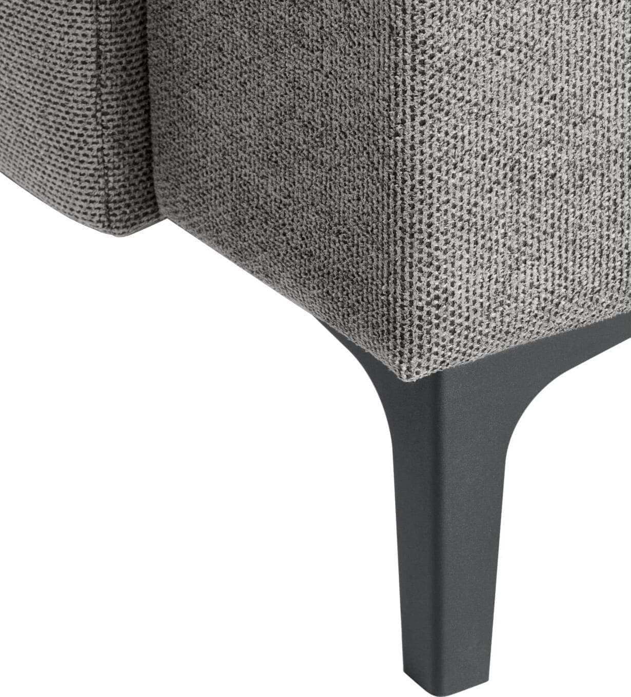 Hoekbank rechts Fabria polyetherschuim grijs - Afbeelding 4