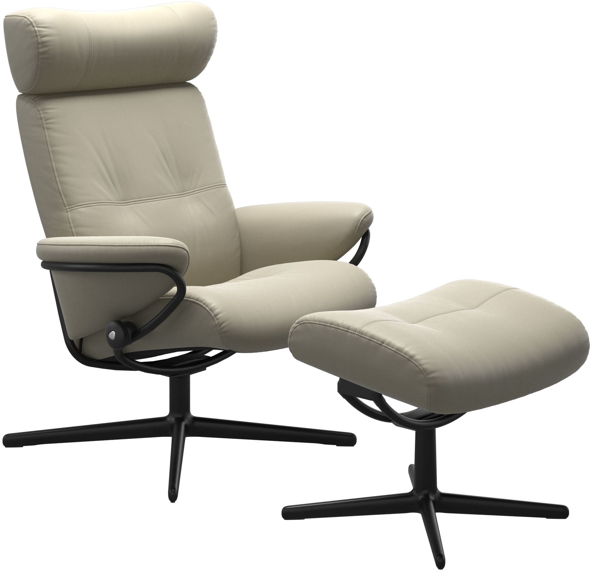 Stressless Berlin Cross Fauteuil + Verstelbare Hoofdsteun