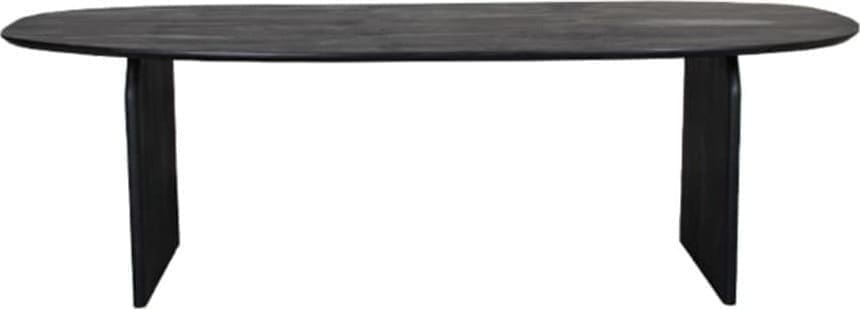 Eetkamertafel Cooper - Zwart - Mangohout - 210x110 cm - Afbeelding 2