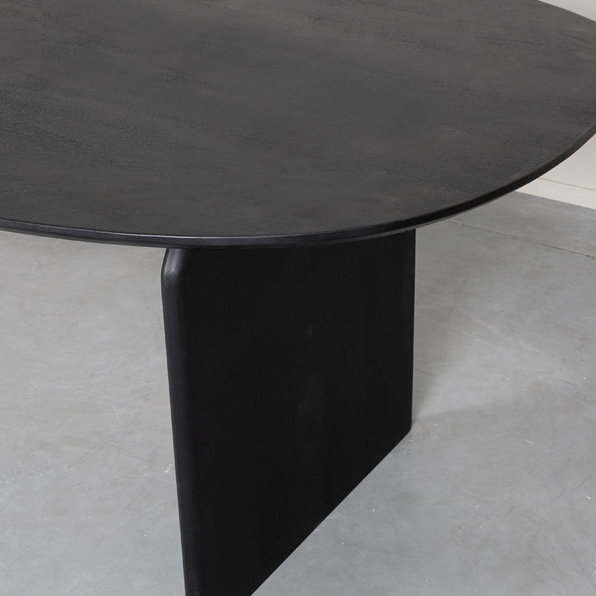 Eetkamertafel Cooper - Zwart - Mangohout - 210x110 cm - Afbeelding 4