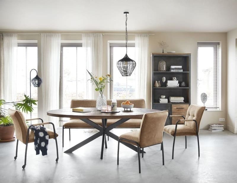Armstoel Alzy bruin - Afbeelding 4