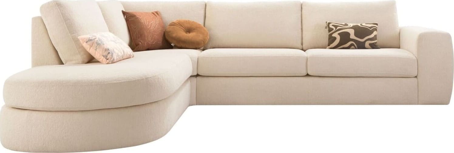 Hoekbank links Azara - beige - Afbeelding 2