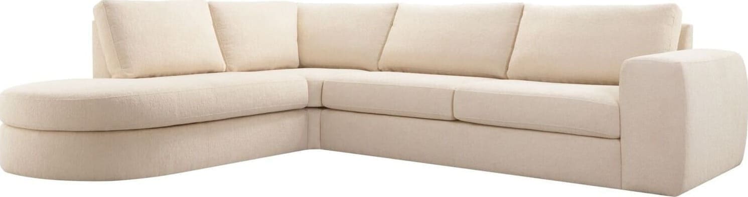 Hoekbank links Azara - beige - Afbeelding 3