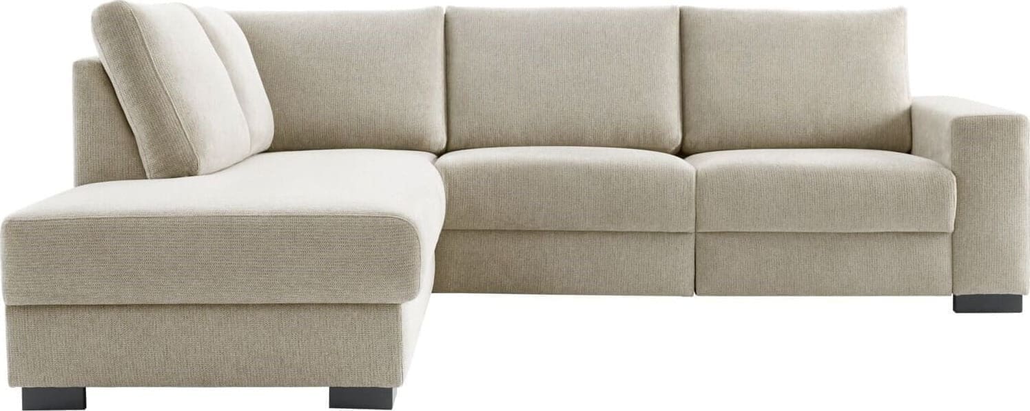 Hoekbank links Florance HR koudschuim zandbeige relaxfunctie - Afbeelding 3