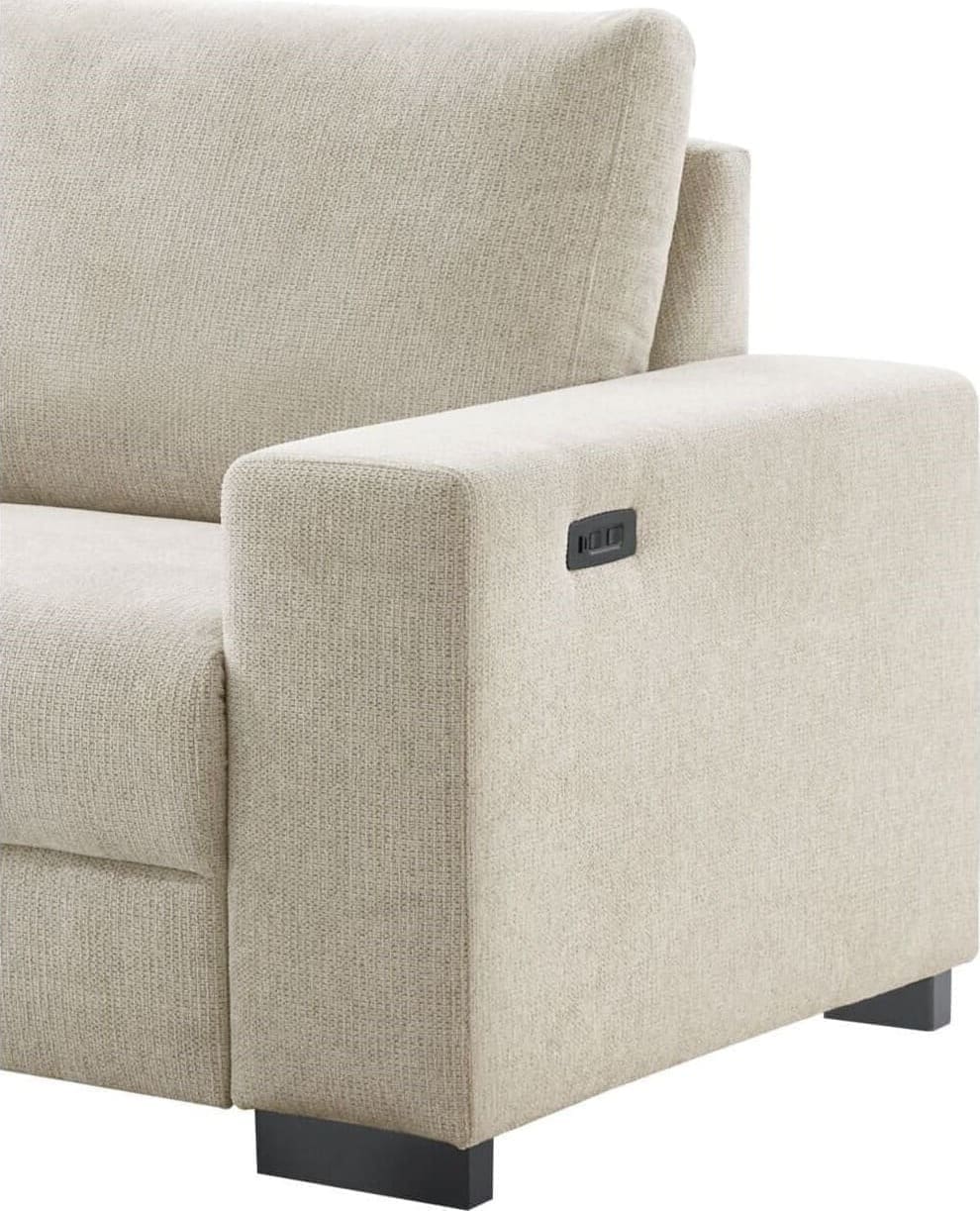 Hoekbank links Florance HR koudschuim zandbeige relaxfunctie - Afbeelding 4