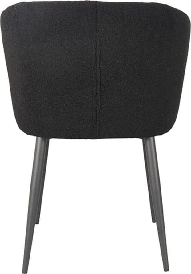 Eetkamerstoel Whirl - Zwart - Teddy - Black Frame - Afbeelding 4