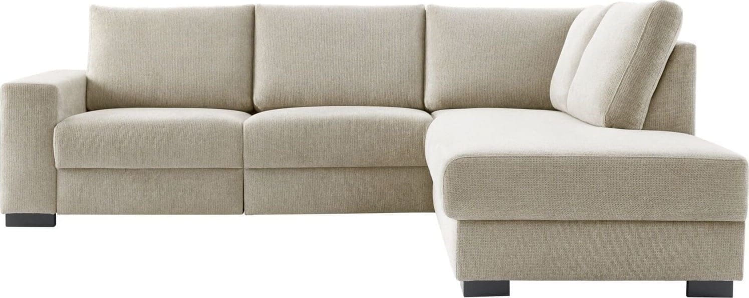 Hoekbank rechts Florance HR koudschuim zandbeige relaxfunctie - Afbeelding 2