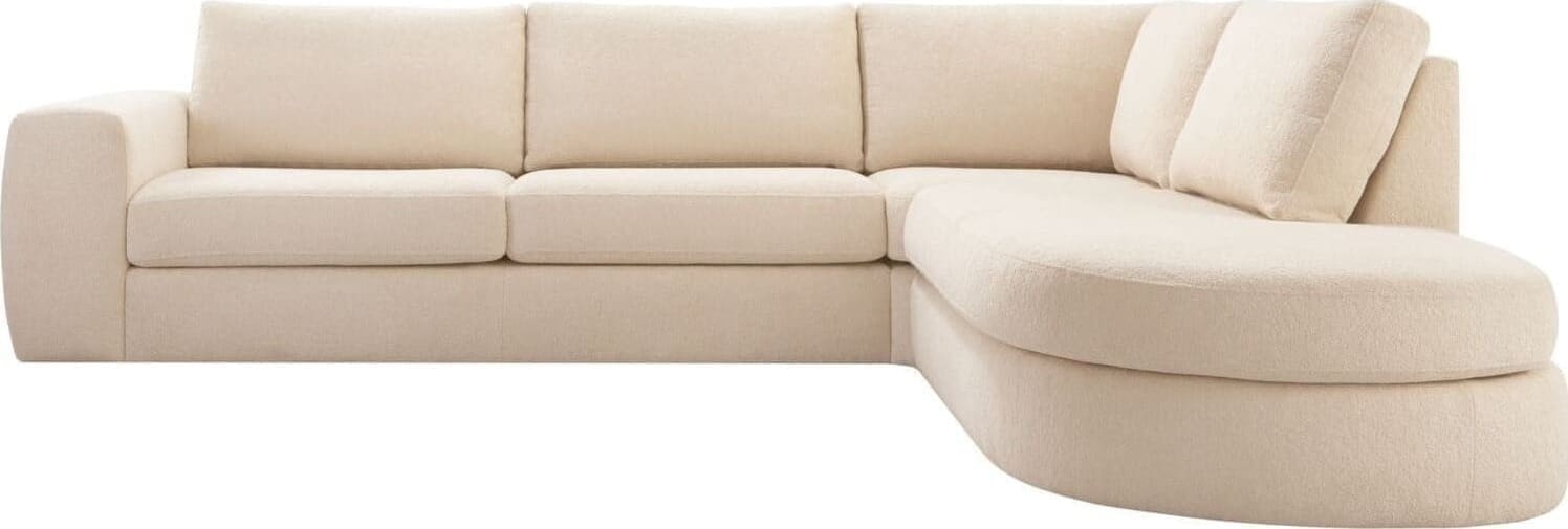 Hoekbank rechts Azara - beige - Afbeelding 5