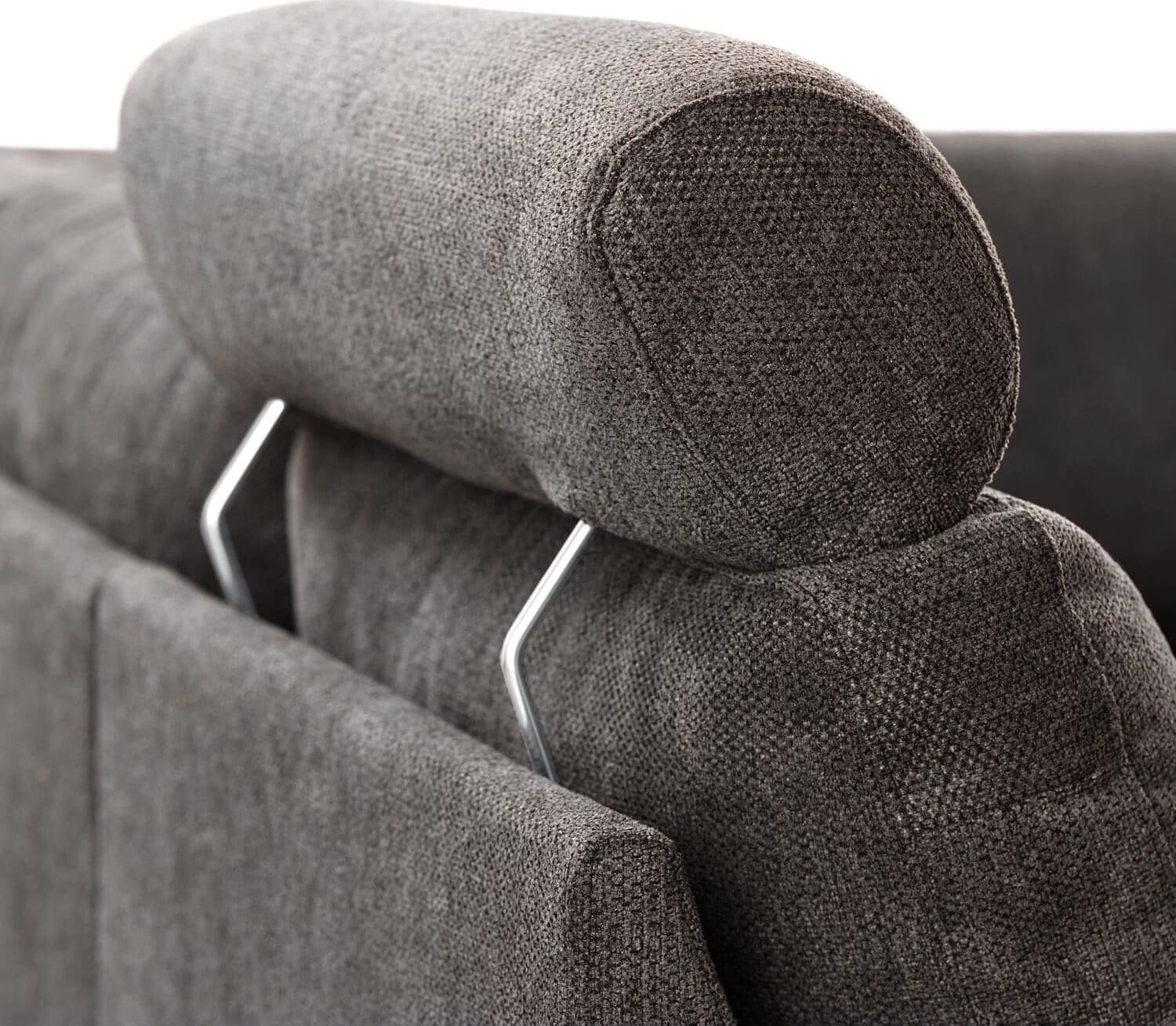 Hoekbank rechts Davanti pocket HR koudschuim donkergrijs - Afbeelding 3