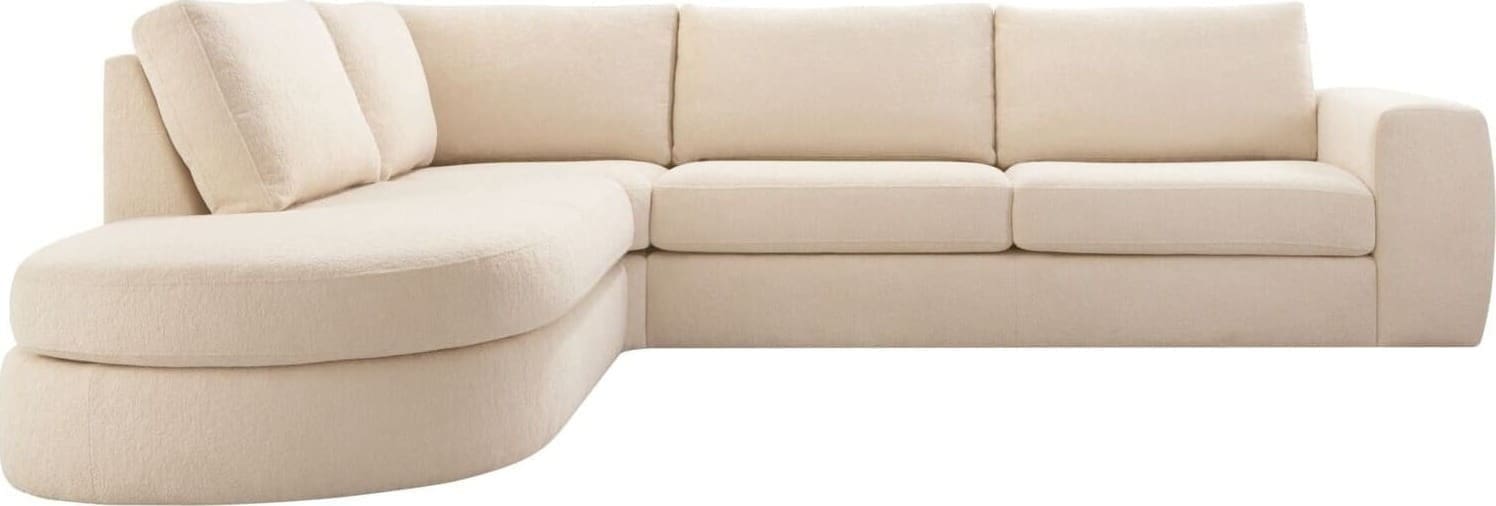Hoekbank links Azara - beige - Afbeelding 4