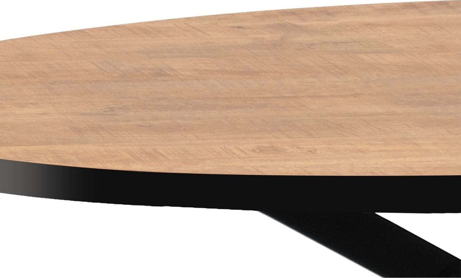 Eettafel Mascaro 250x128 cm ovaal mango - Afbeelding 2
