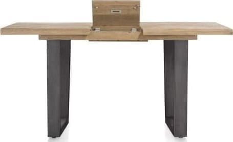 Metalox uitschuif-bartafel 140(+50)x90cm - bruin - Afbeelding 10