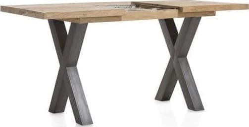Metalox uitschuif-bartafel 140(+50)x90cm - bruin - Afbeelding 5