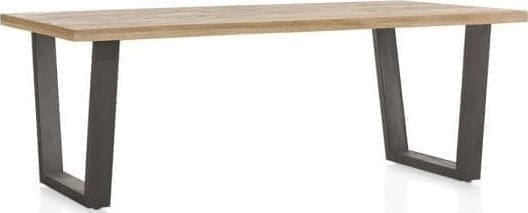 Metalox eetkamertafel 270 x 100 cm - bruin - Afbeelding 2