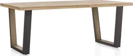 Metalox eetkamertafel 250 x 100 cm - bruin - Afbeelding 2
