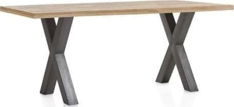 Metalox eetkamertafel 250 x 100 cm - bruin - Afbeelding 2