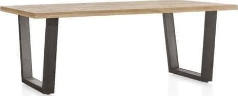 Metalox eetkamertafel 230 x 100 cm - bruin - Afbeelding 2