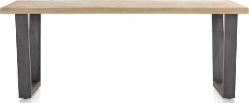 Metalox eetkamertafel 200 x 100 cm - bruin