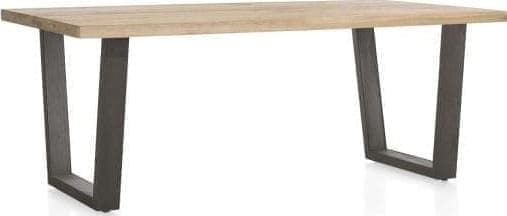 Metalox eetkamertafel 200 x 100 cm - bruin - Afbeelding 2