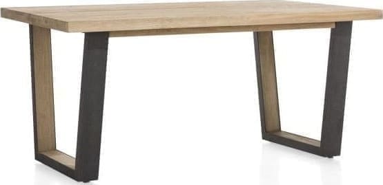 Metalox eetkamertafel 170 x 100 cm - bruin - Afbeelding 2