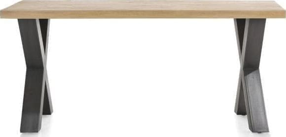 Metalox eetkamertafel 170 x 100 cm - bruin