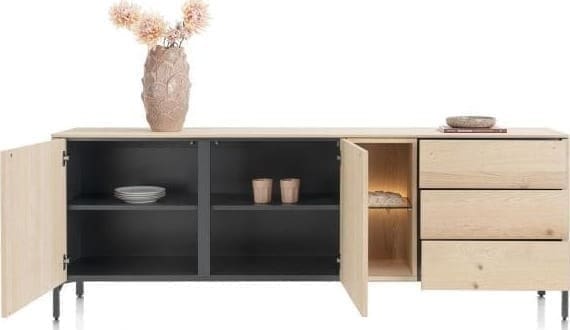Trenton dressoir 210 cm - natural - Afbeelding 3