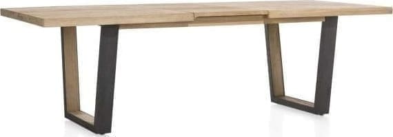 Metalox uitschuiftafel 190(+50)x100cm - bruin - Afbeelding 2