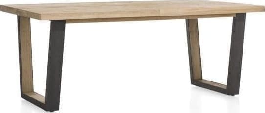 Metalox uitschuiftafel 190(+50)x100cm - bruin - Afbeelding 6
