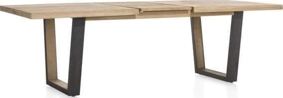 Metalox uitschuiftafel 190(+50)x100cm - bruin - Afbeelding 8