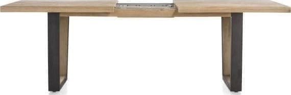 Metalox uitschuiftafel 190(+50)x100cm - bruin - Afbeelding 8