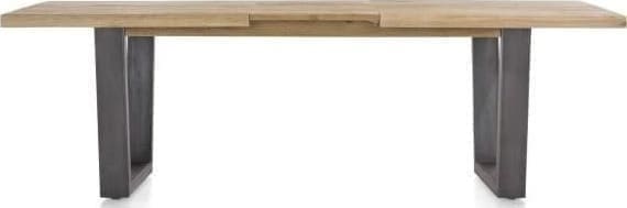 Metalox uitschuiftafel 190(+50)x100cm - bruin