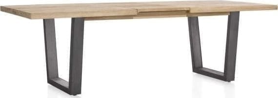Metalox uitschuiftafel 190(+50)x100cm - bruin - Afbeelding 2
