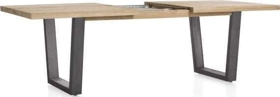 Metalox uitschuiftafel 190(+50)x100cm - bruin - Afbeelding 5