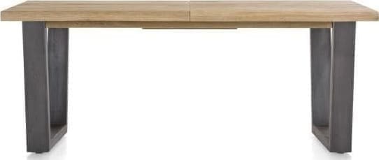 Metalox uitschuiftafel 190(+50)x100cm - bruin - Afbeelding 7