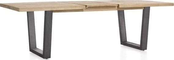 Metalox uitschuiftafel 190(+50)x100cm - bruin - Afbeelding 8