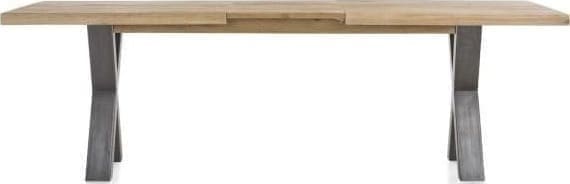 Metalox uitschuiftafel 190(+50)x100cm - bruin