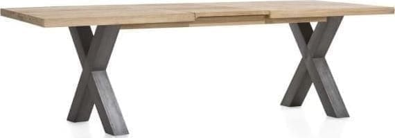 Metalox uitschuiftafel 190(+50)x100cm - bruin - Afbeelding 2