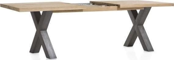Metalox uitschuiftafel 190(+50)x100cm - bruin - Afbeelding 5