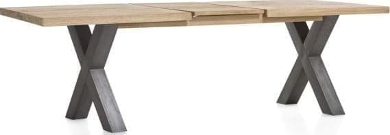 Metalox uitschuiftafel 190(+50)x100cm - bruin - Afbeelding 8