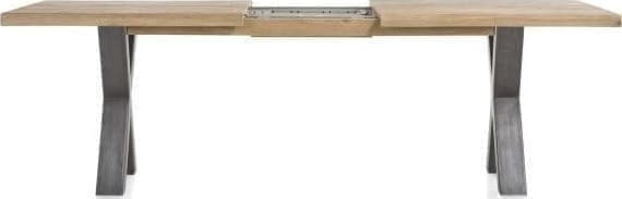 Metalox uitschuiftafel 190(+50)x100cm - bruin - Afbeelding 8