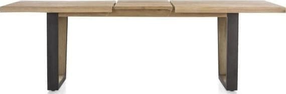 Metalox uitschuiftafel 190(+50)x100cm - bruin - Afbeelding 10