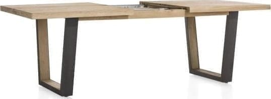 Metalox uitschuiftafel 160(+50)x100cm - bruin - Afbeelding 5