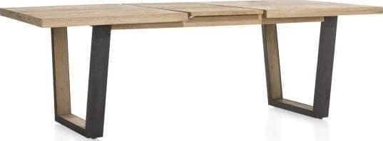 Metalox uitschuiftafel 160(+50)x100cm - bruin - Afbeelding 7