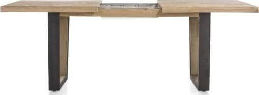 Metalox uitschuiftafel 160(+50)x100cm - bruin - Afbeelding 8